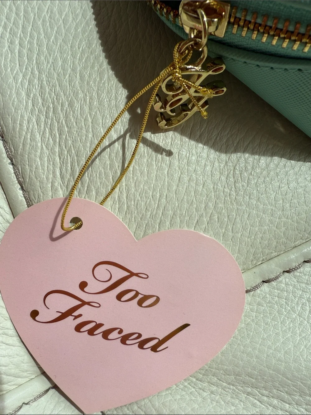 Too Faced Teal Cool‎ Not Cruel Bunny Makeup Bag